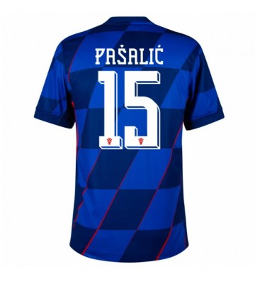 Kroatien Mario Pasalic #15 Udebanetrøje EM 2024 Kort ærmer